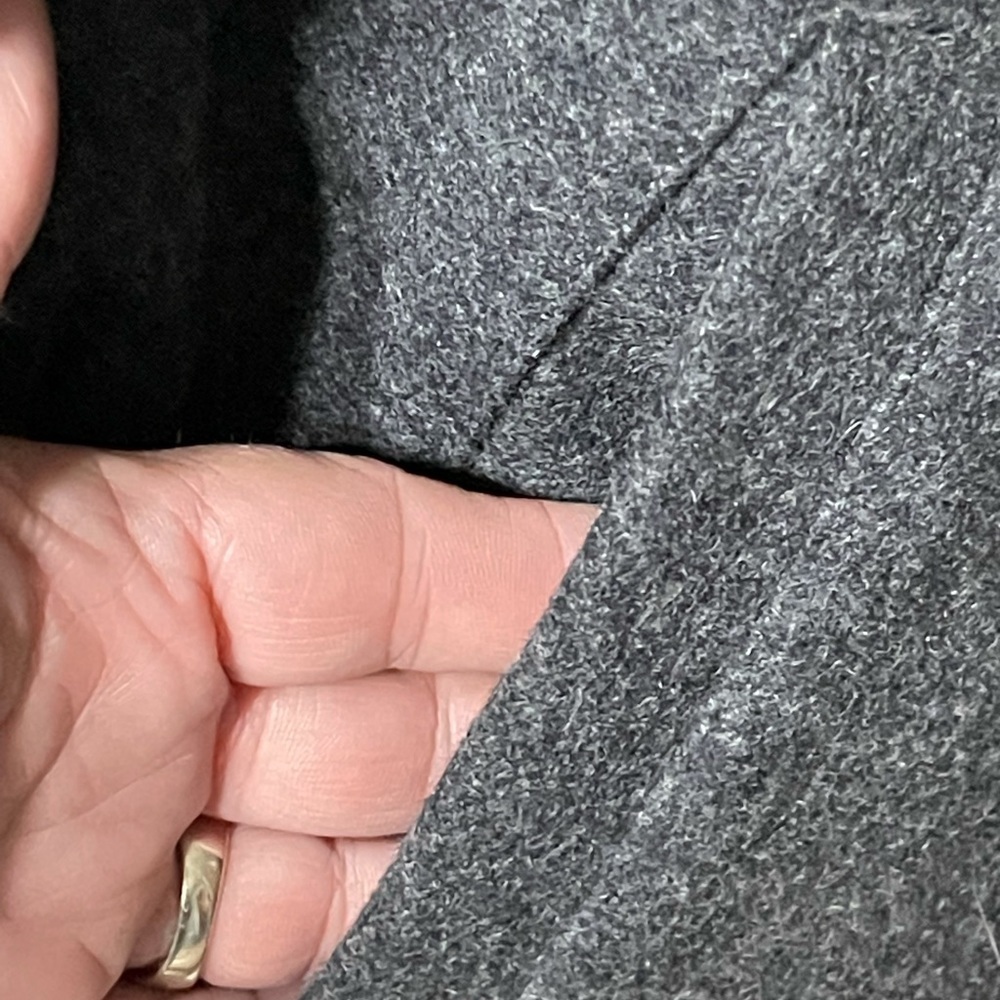 HARLEY DAVIDSON GREY  WOOL/RAYON BLEND COAT - Picture 8 of 12